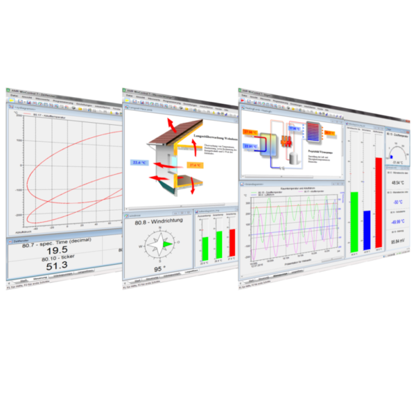 AMR Win Control Software for data acquisition and measured data processing